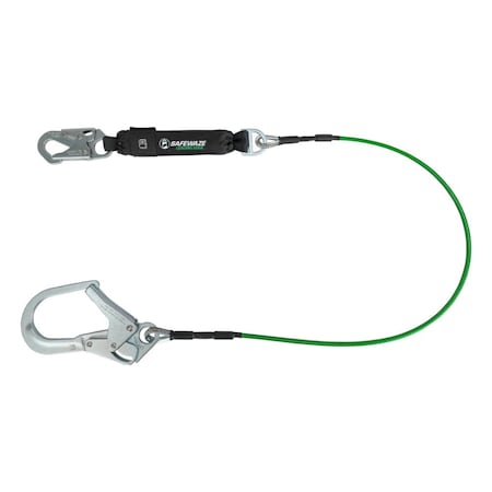 Safewaze Leading Edge 6ft Energy Absorbing Lanyard: Rebar Hooks 019-2013